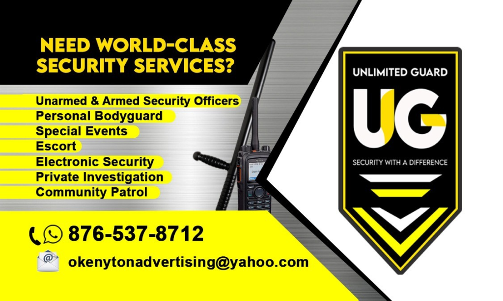 Jamaica Security Company Unlimited Guard – Bodyguards, Patrol & Event Security