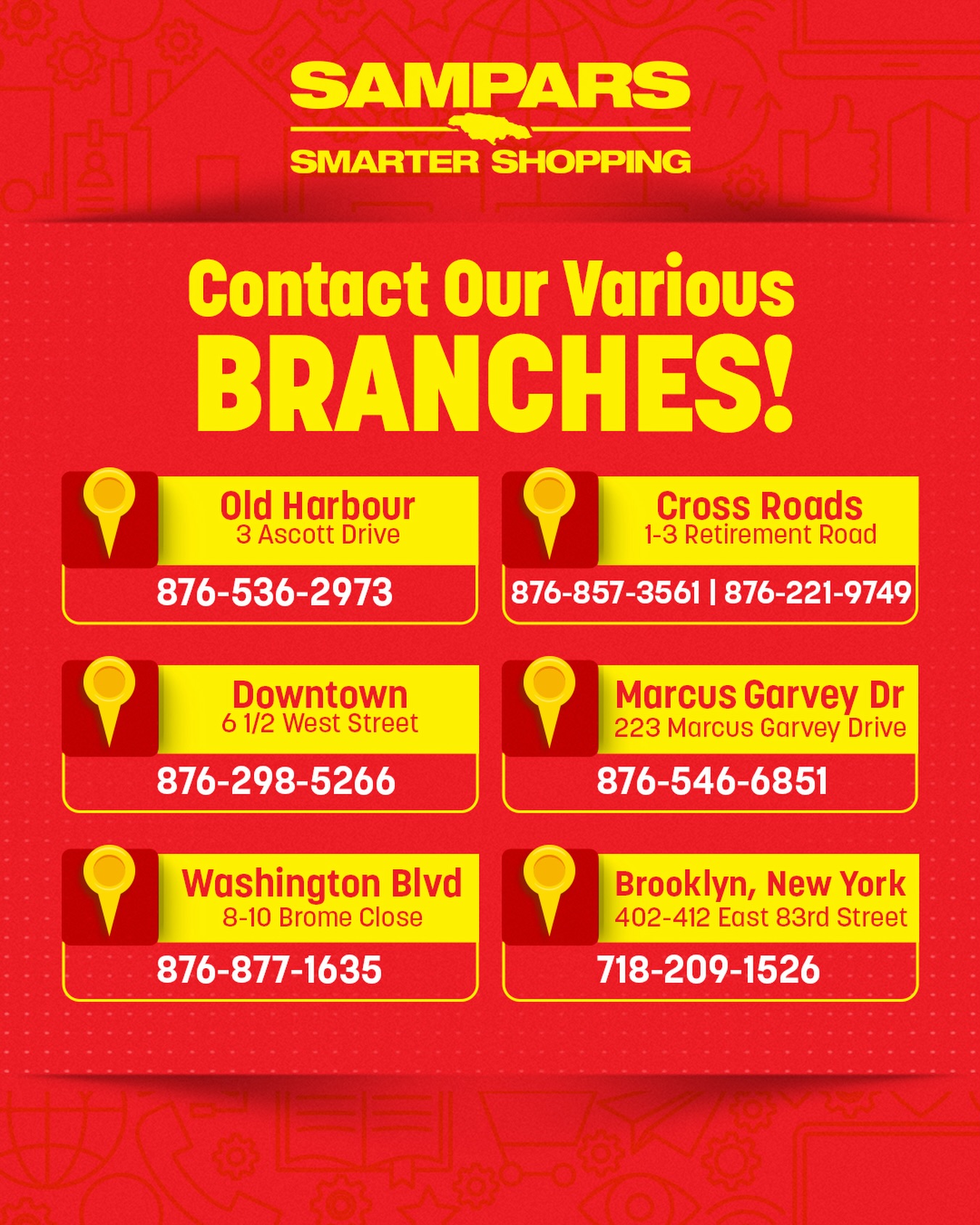 Sampars Stores: Locations & Phone Numbers