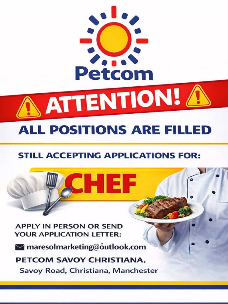 Chef Opportunity Available at Petcom Savoy Christiana