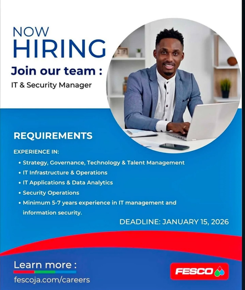 IT & Security Manager Job Vacancy – FESCO