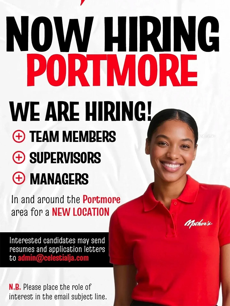 Now Hiring in Portmore – Team Members, Supervisors & Managers