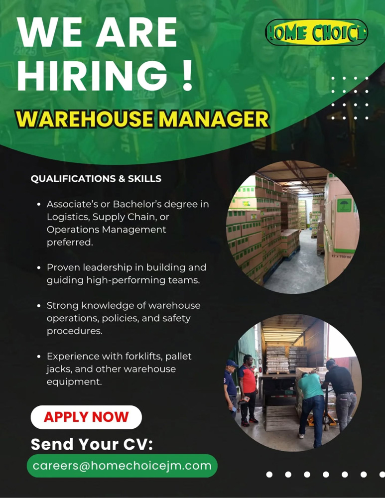 Warehouse Management Career Opportunity in Jamaica