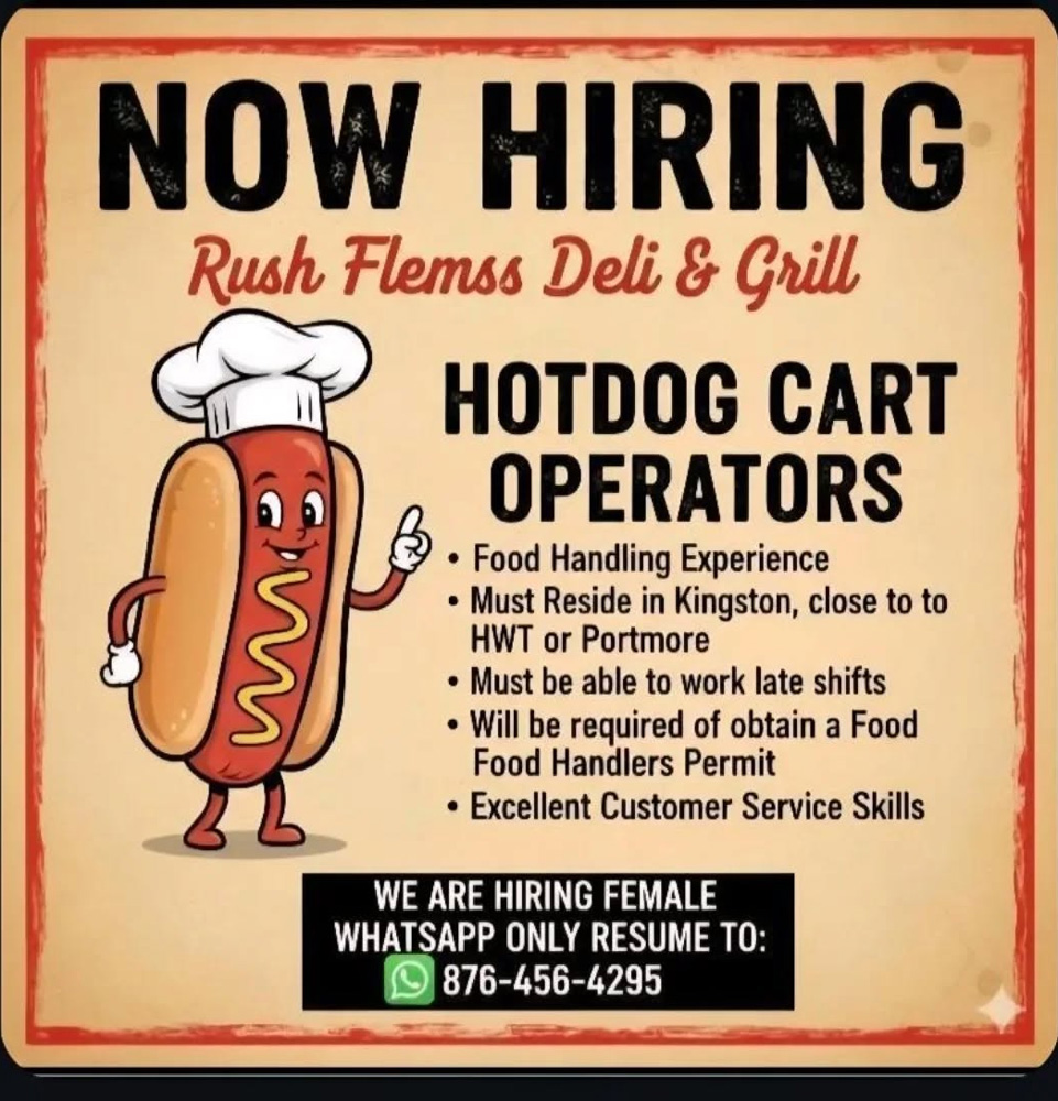 Hotdog Cart Operators Needed – Kingston Area
