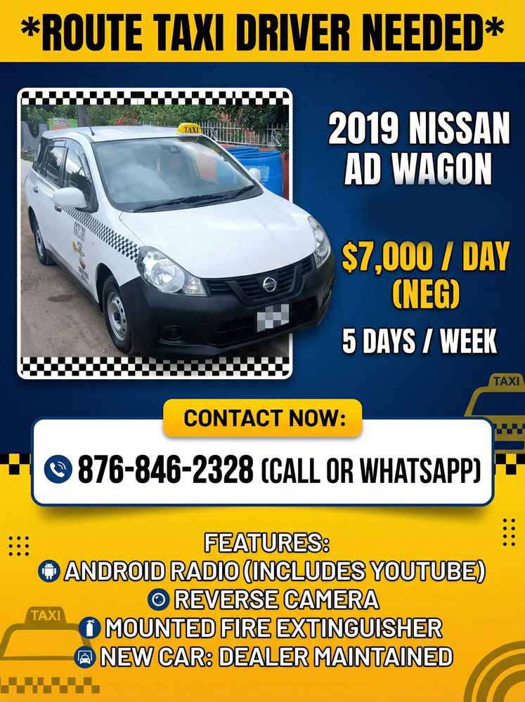 Route Taxi Driver Needed – Nissan AD Wagon