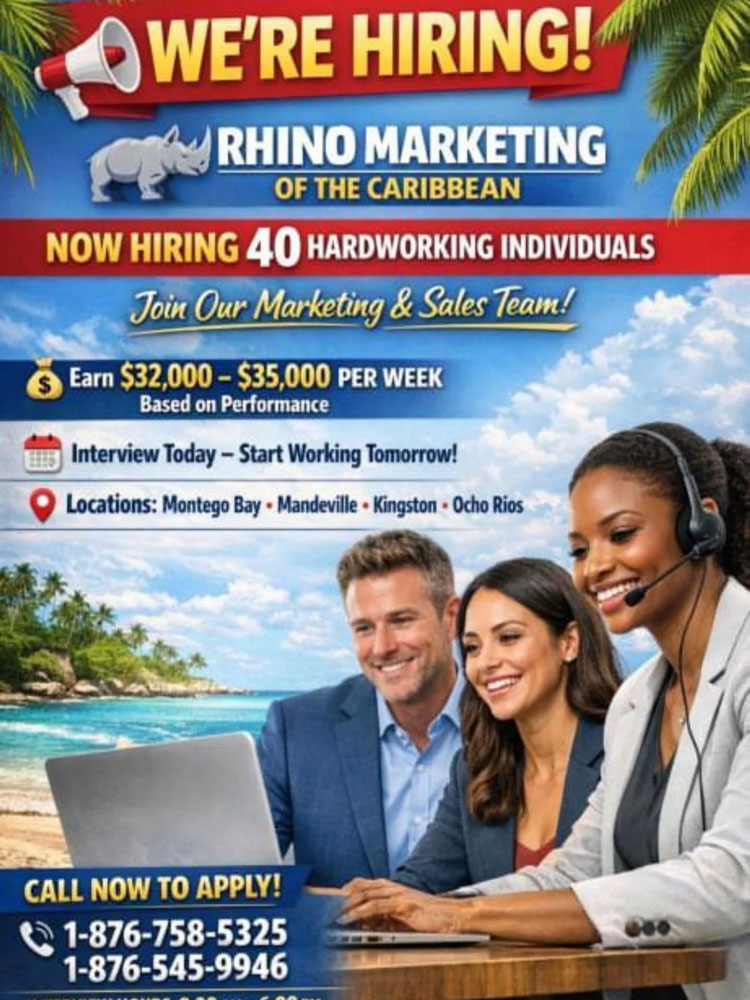 Start Tomorrow! Marketing & Sales Jobs Available Across Jamaica