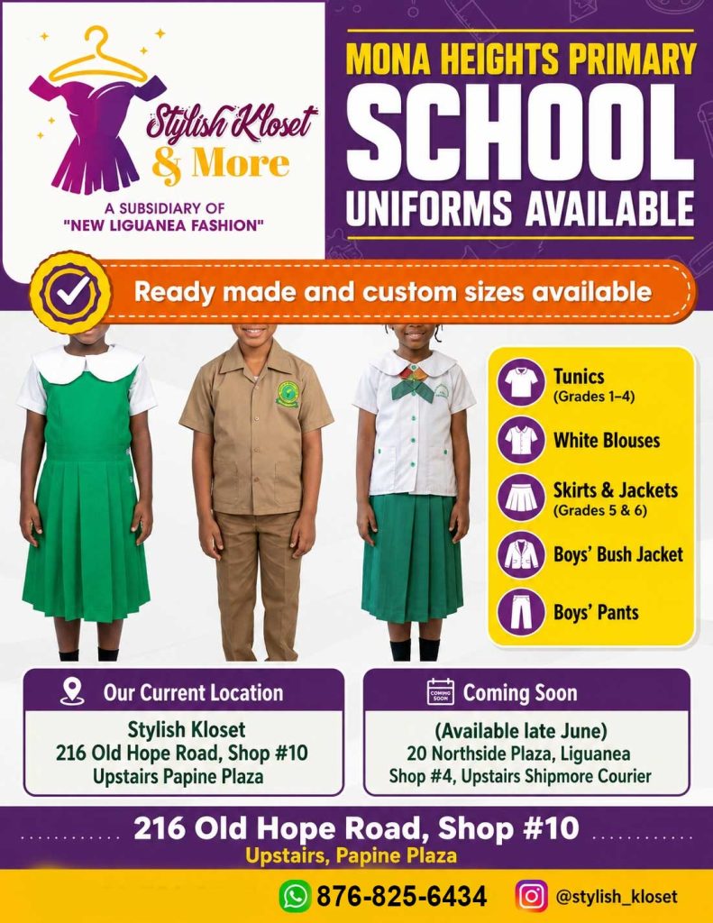 Mona Heights Primary School uniforms available from Stylish Kloset and More